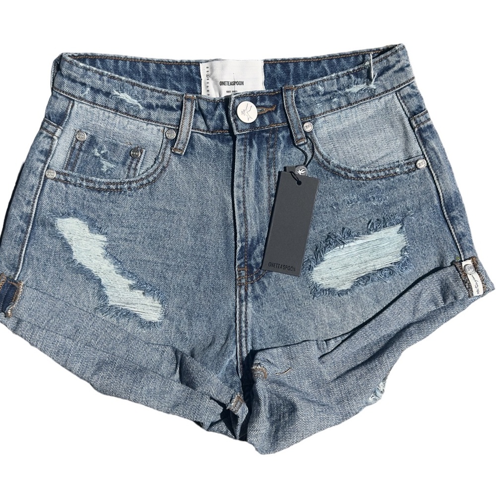 ONE TEASPOON MID - WAIST BANDITS JEAN SHORTS NWT 24